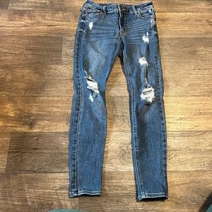 Rockstar Super Skinny Mid Rise Skinny Jeans